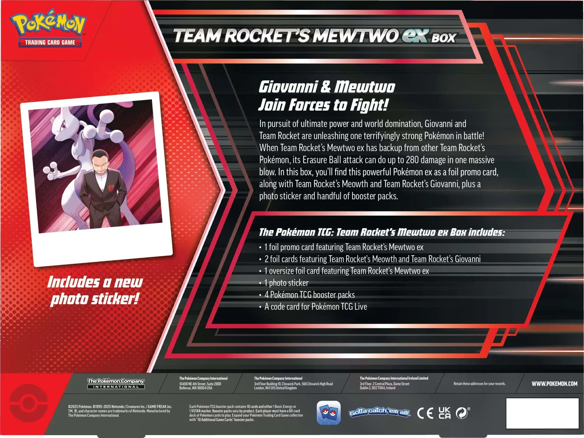 Pokémon - Team Rocket's Mewtwo EX BOX - EN – Bild 2