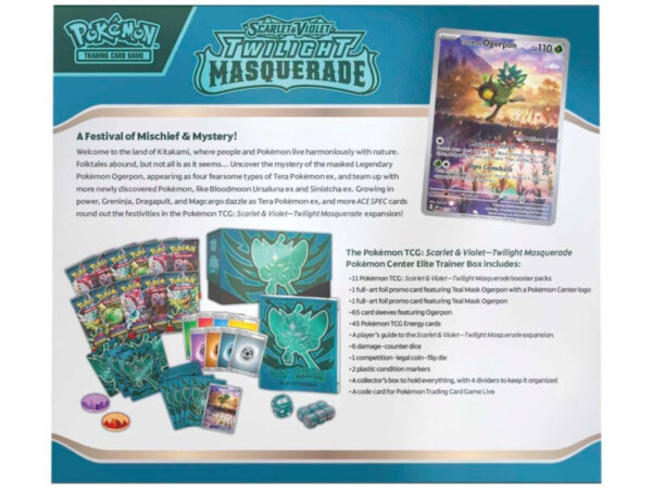 Pokemon Scarlet & Violet – Twilight Masquerade – Elite Trainer Box - Image 3